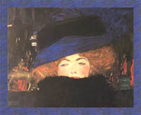 Lady with Hat and Feather Boa, by Gustav Klimt